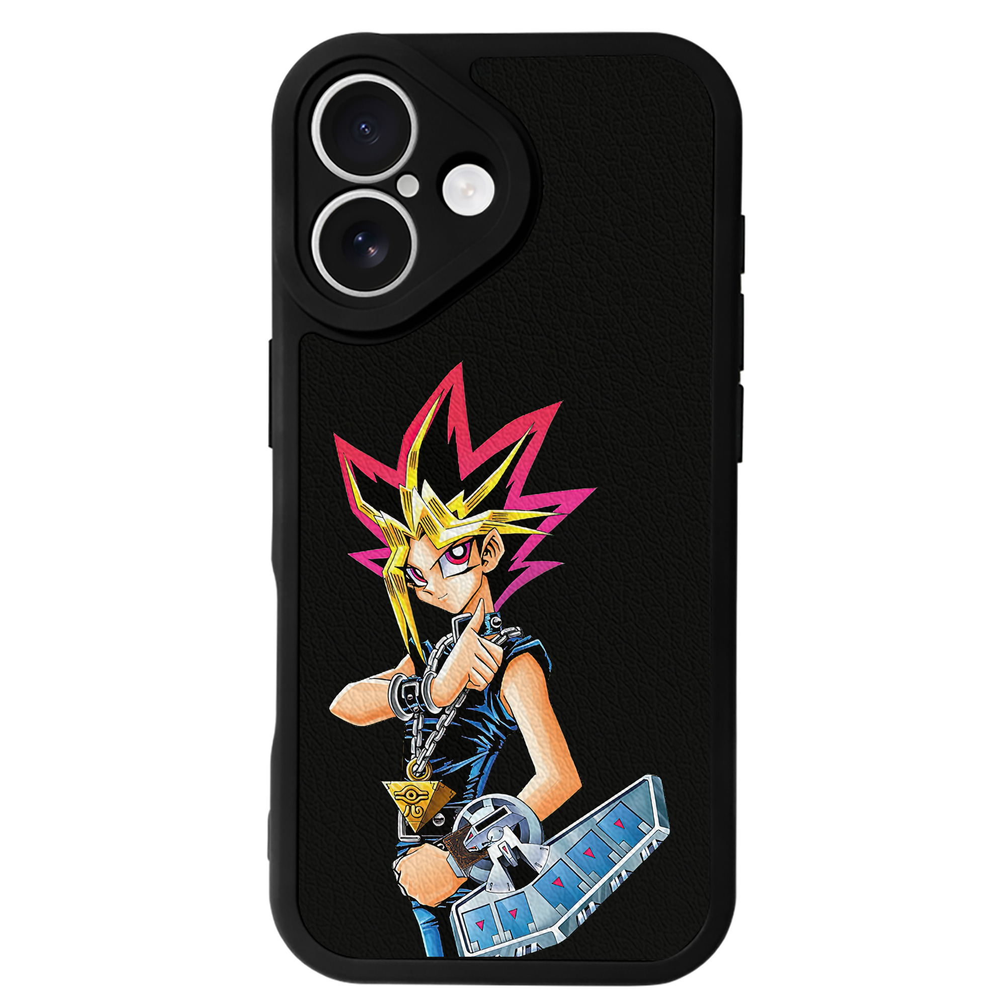 遊☆戯☆王 Yu-Gi-Oh! 【iPhone 16シリーズ対応】シリコンスマホケース（レザー調） 材質：シリコン